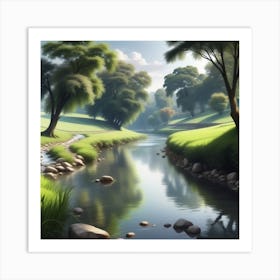 Landscape Painting 164 Art Print