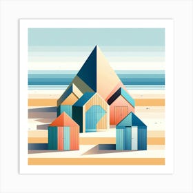 Beach Huts 4 Art Print