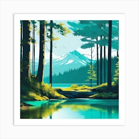 Landscape Painting 242 Art Print