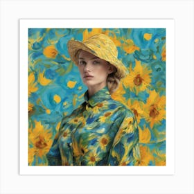 Sunflowers By Van Gogh 2 Art Print