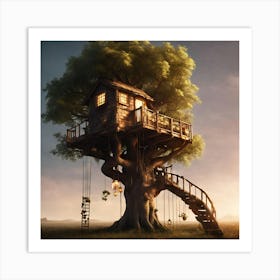 Treehouse Art Print