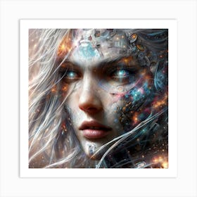 Futuristic Woman 1 Art Print