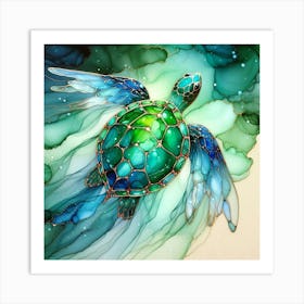 A crystal turtle 3 Art Print