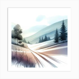 Winter Landscape 1 Art Print