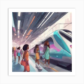 Disney'S Monorail Art Print