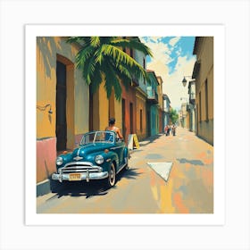 Cuba Street Scene 2 Art Print