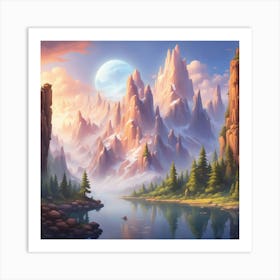 Mountain Landscape 21 Art Print