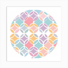 Pastel Circles 1 Art Print