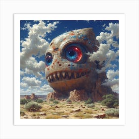 Monster In The Desert Art Print