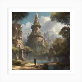 Fantasy Painting 28 Art Print