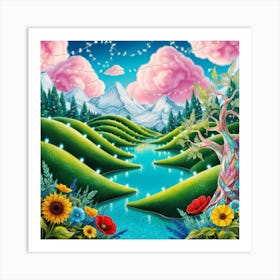 Dreaming Of A Rainbow Art Print