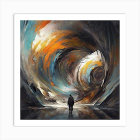 Abstract Of A Tunnel Art Print