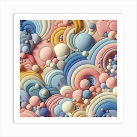 Bubbles And Bubbles Art Print