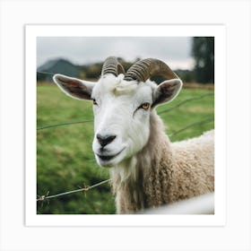 Goat With Horns 1 Art Print