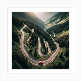 Road In The Mountains Art Print