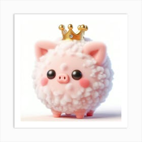 Pig In A Crown 7 Art Print