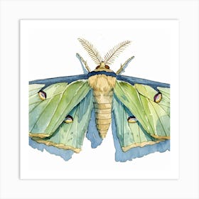 Moth Painting Art Print