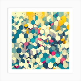 Snow Cubes Art Print