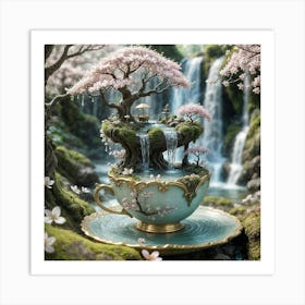 Teacup Waterfall Art Print