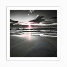 Sunset On The Beach 10 Art Print