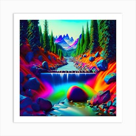 Rainbow River Art Print