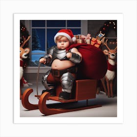 Santa Baby Art Print