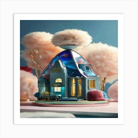 House In The Sky Art Print