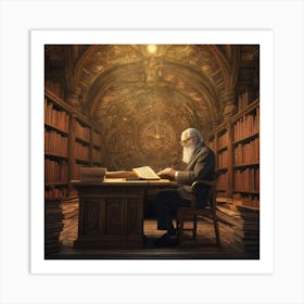 The Librarian 36 Art Print