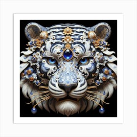 Tiger Head 5 Art Print