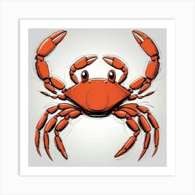 Red Crab 1 Art Print