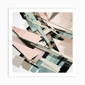 Abstract Geometric Shapes Art Print