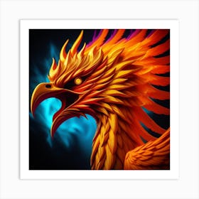 Phoenix Head Art Print