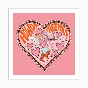 Howdy Partner Cupid Art Print