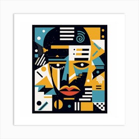 Abstract Portrait Of A Woman 4 Art Print