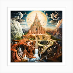 Heaven and hell 1 Art Print