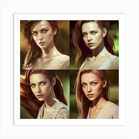 Portrait Of A Young Woman 4 Art Print