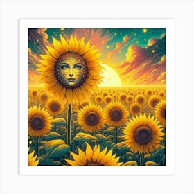 Sunflowers 1 Art Print