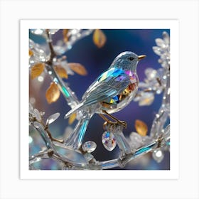 Albedobase Xl Highly Detailed Shot Of An Iridescence Crystal 0 (3) Art Print