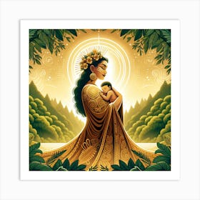 Artiphoria Maori Goddess Of Mot Art Print