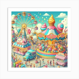 Yummy Carnival Art Print