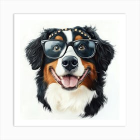 Bernese Mountain Dog 15 Art Print