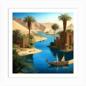 Egyptian Landscape Art Print