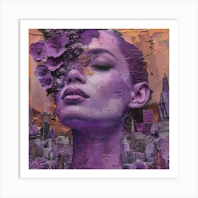 Purple City Art Print