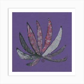 Lotus Flower Purple Art Print