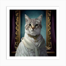 Portrait Of A Cat Art Print