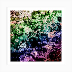 Abstraction Colored Bubbles Art Print