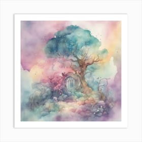 Mysitcal Forest 1 Art Print