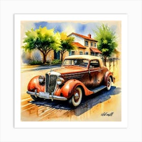 FM-75 VINTAGE COUPE Art Print