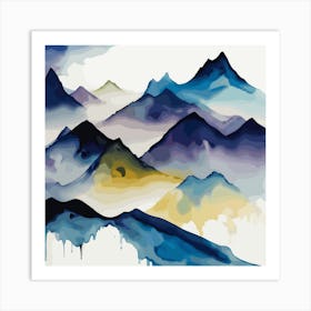 Mountains In The Sky Art Print