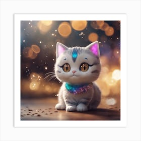 Kitten princess Art Print